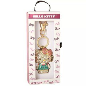 Sanrio Hello Kitty 3D Keychain Crystal-Studded Charm for Bag - Sealed Box